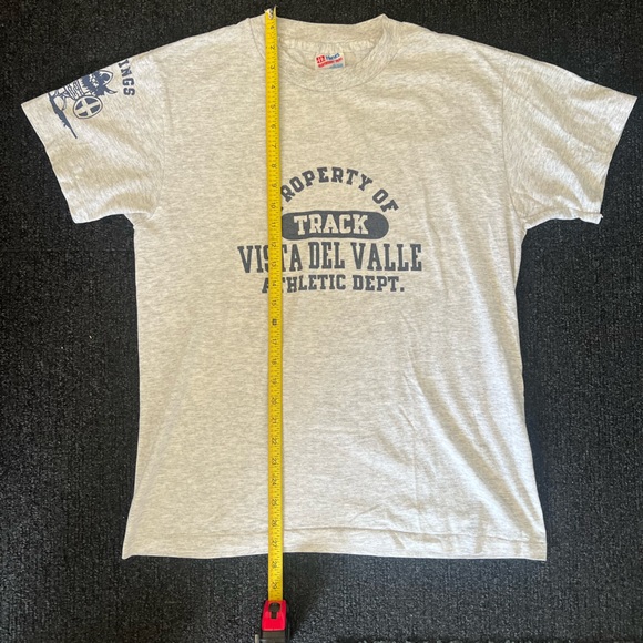 VTG Vikings Vista Del Valle Track #44 Size M Single Stitch Short Sleeves T Shirt - Picture 10 of 12